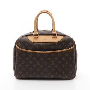 LOUIS VUITTON Brown Monogram Leather Deauville Bag
